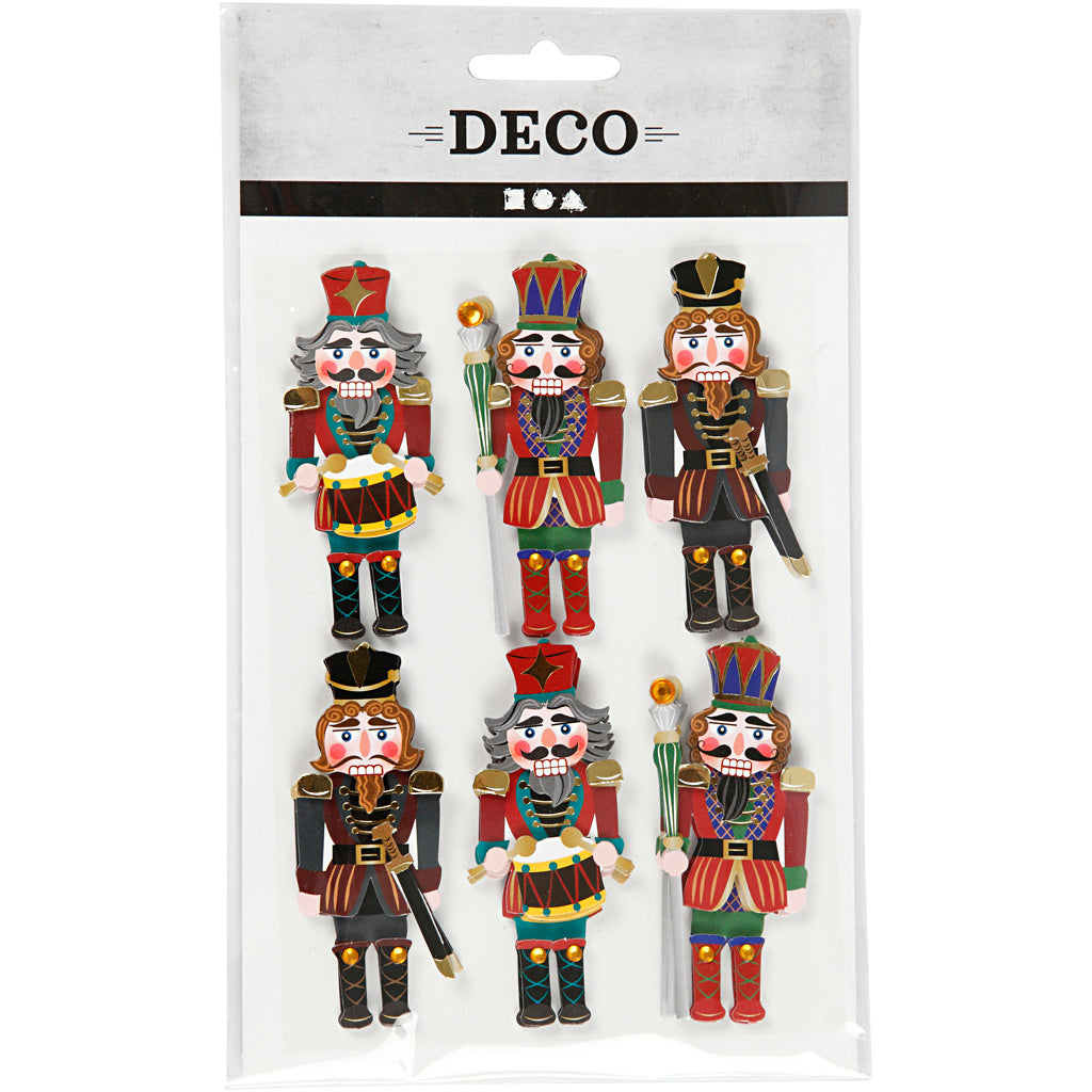 Creativ company http: www.cchobby.nl 3d-stickers-notenkraker-h-75-mm-b-30-mm-dikte-7-mm-6-stuk-1-doos