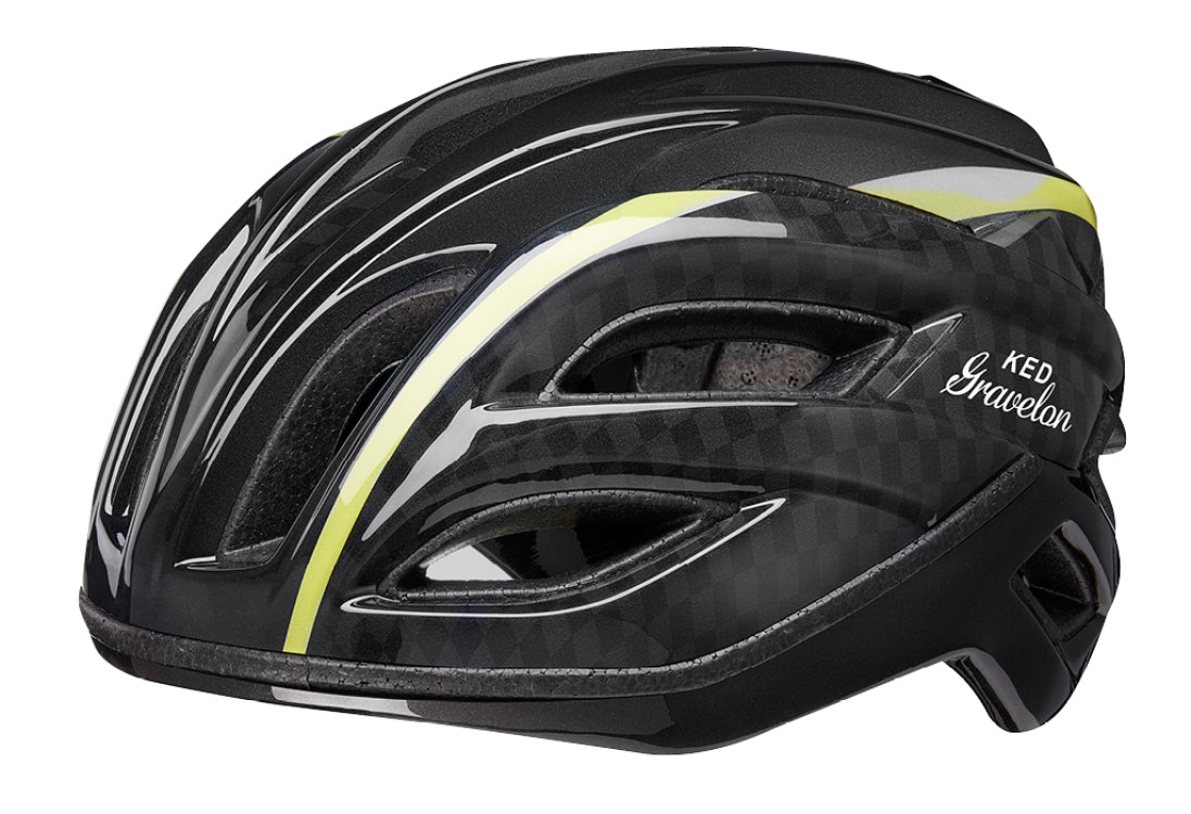 Fietshelm KED Gravelon L (58-61cm) - checkeRood flag
