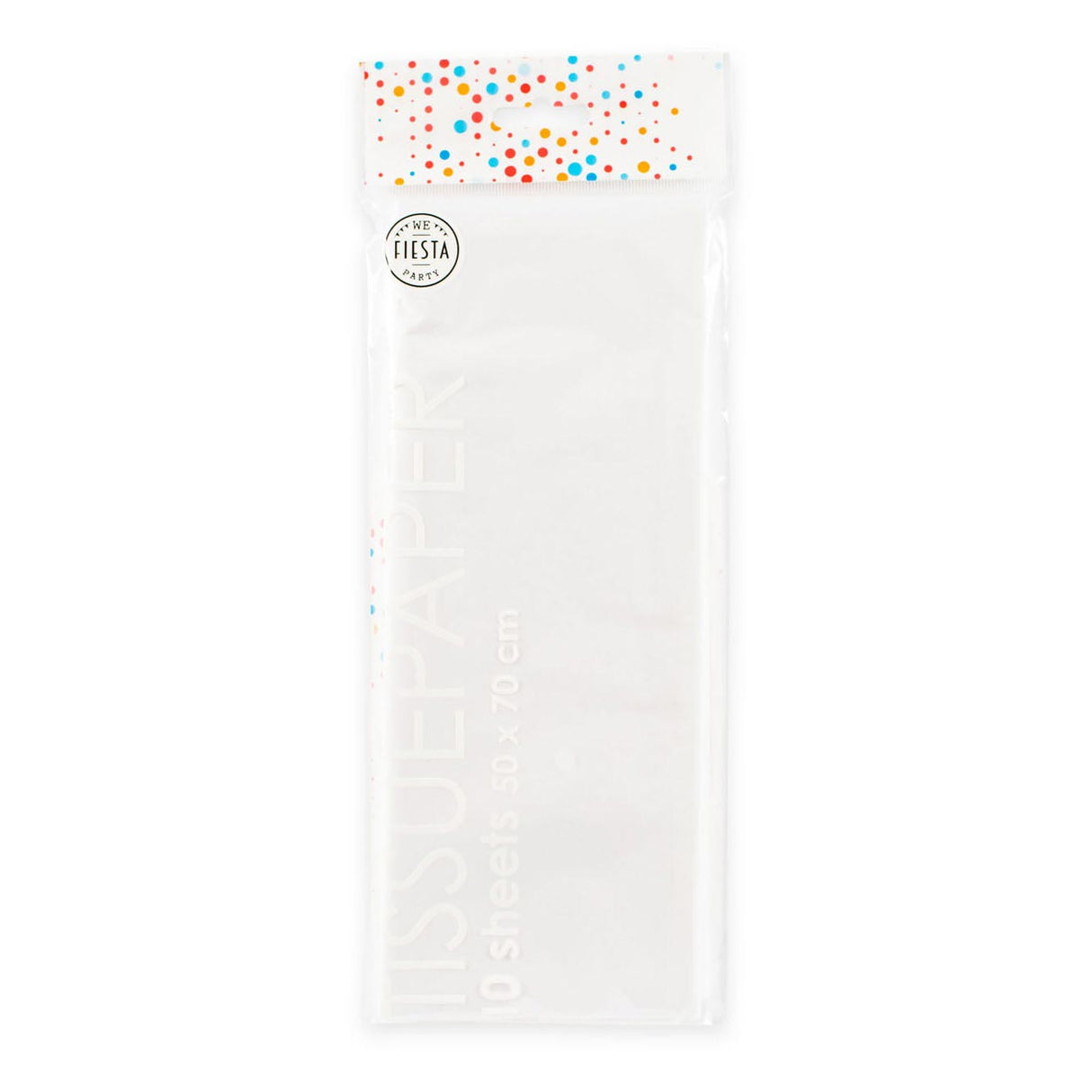 Globos tissuepapier 10 vellen wit, 50x70cm