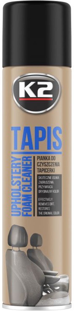 K2 tapis serie - tapijtreinigingsschuim - 600 ml - voor tapijten en stof - helpt kleur herstellen