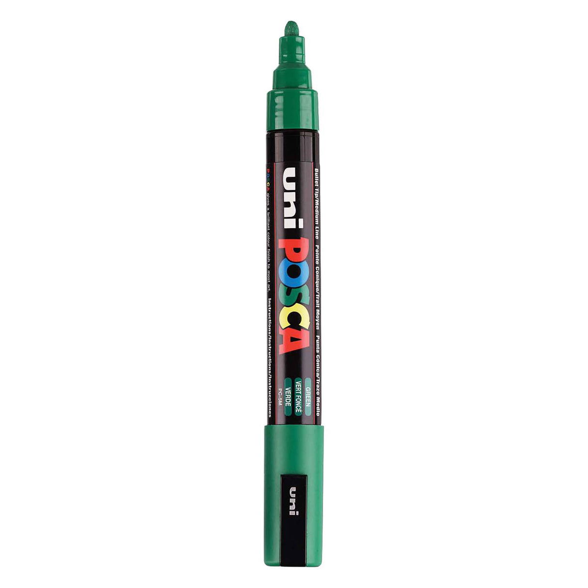 Uni posca verfmarker pc5m donkergroen - conische punt 2,5 mm