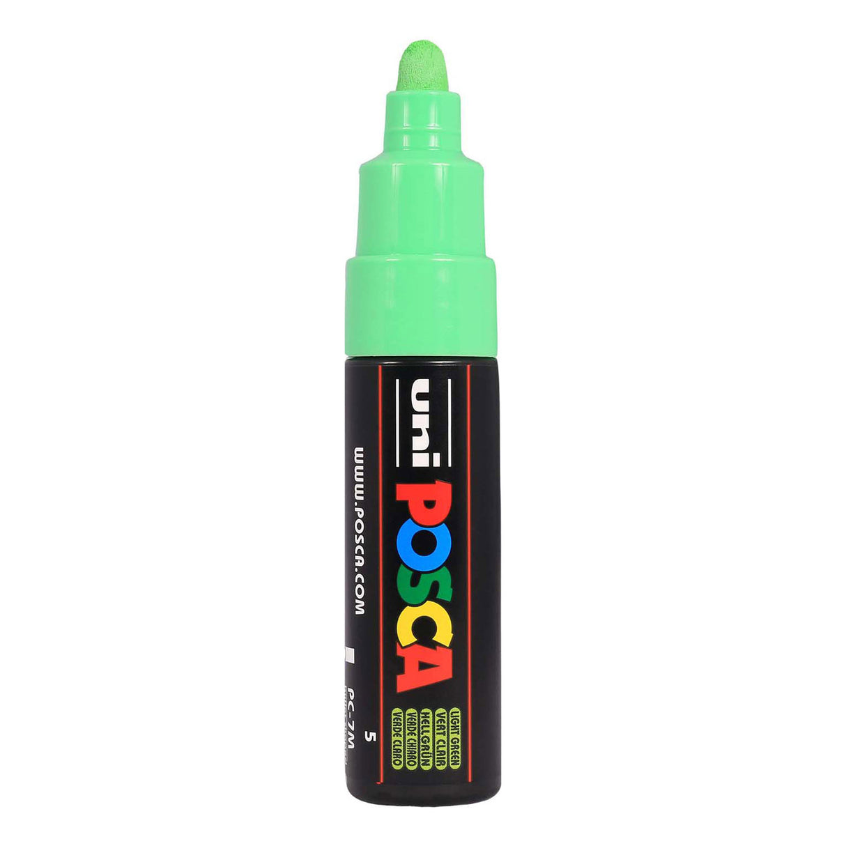 Uni posca verfmarker 7m lichtgroen - conische punt
