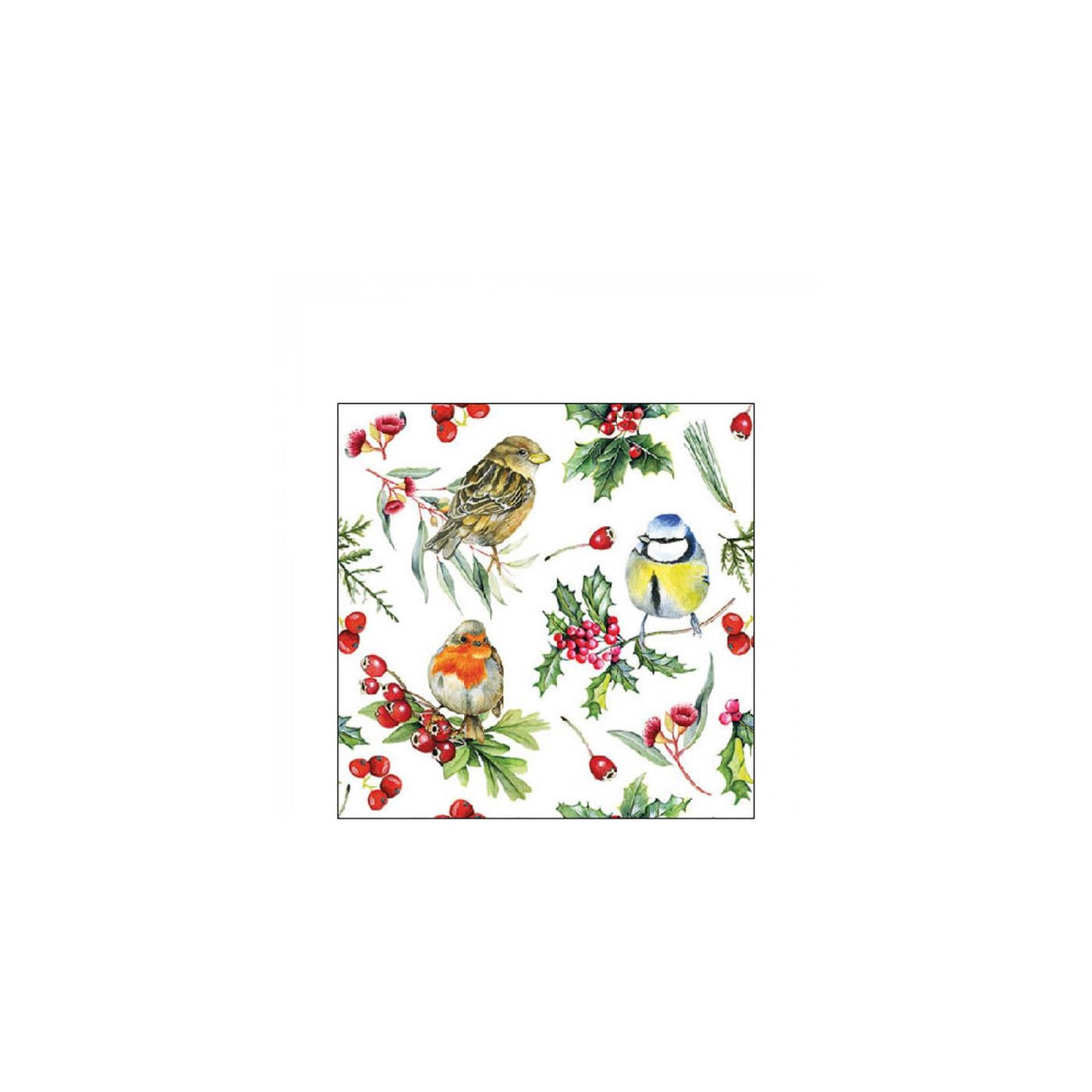Ambiente servetten birds in winter 25cm