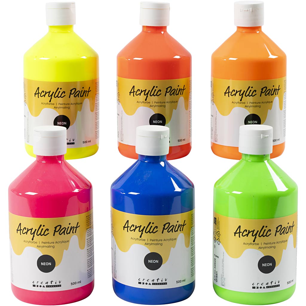Http: www.cchobby.nl acrylverf-neon-neon-kleuren-6x500-ml-1-doos