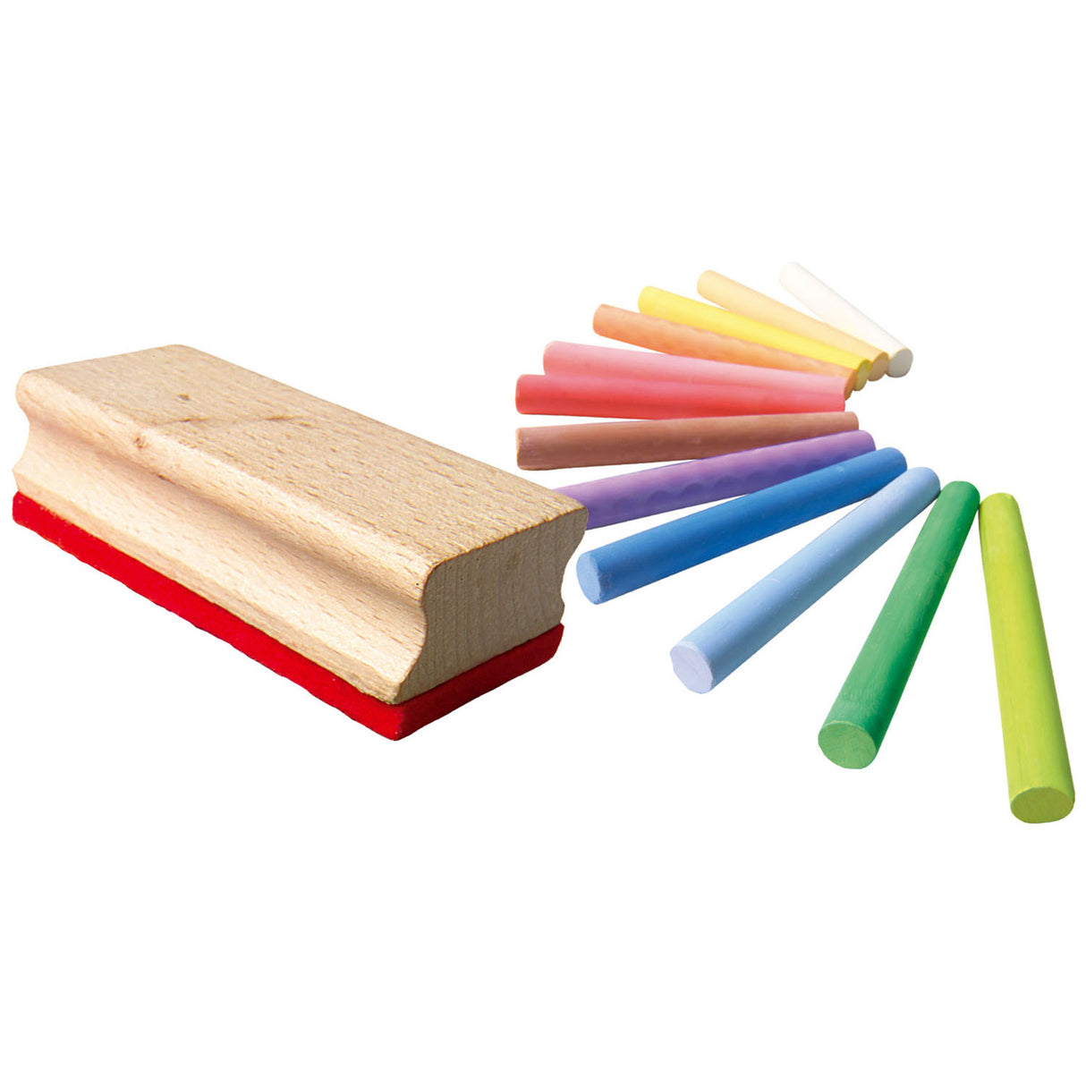Ses kleurkrijtjes met wisser