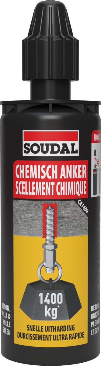 Soudal chemisch anker ca1400 - 165ml