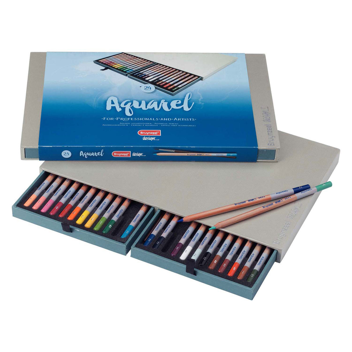 Bruynzeel aquarelpotloden box 24
