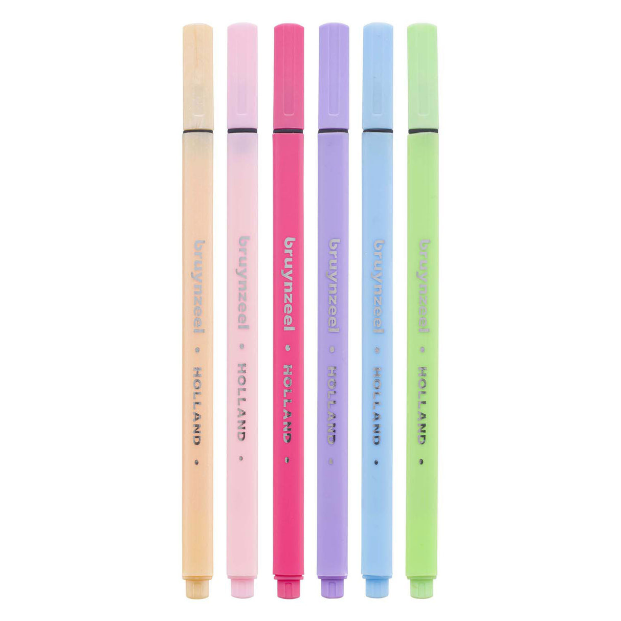 Bruynzeel fineliner set pastel 6 kleuren