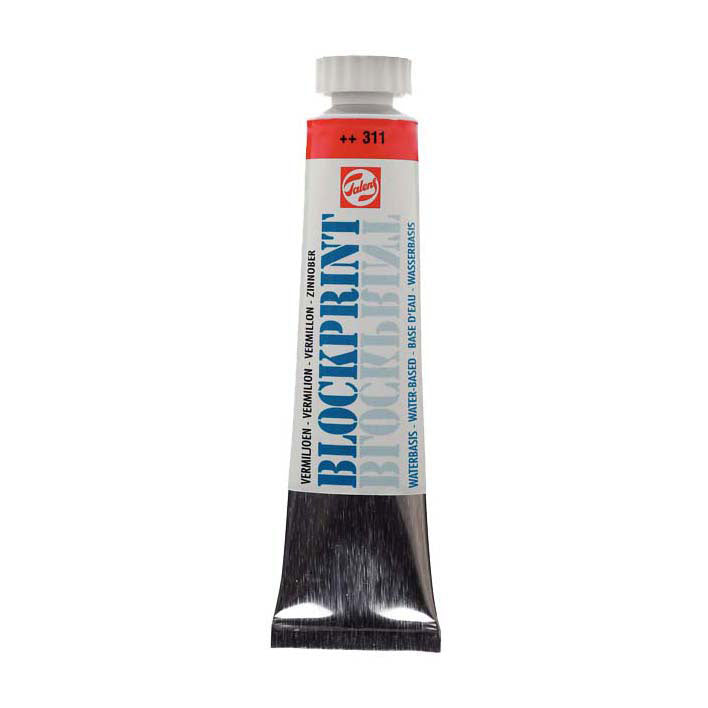 Talens blockprint tube 20ml vermiljoen 311