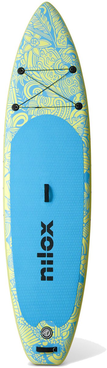 Nilox sup waikiki - afmetingen 274x84x15cm – rugzak – peddel – pomp – veiligheidskoord - 1 vin