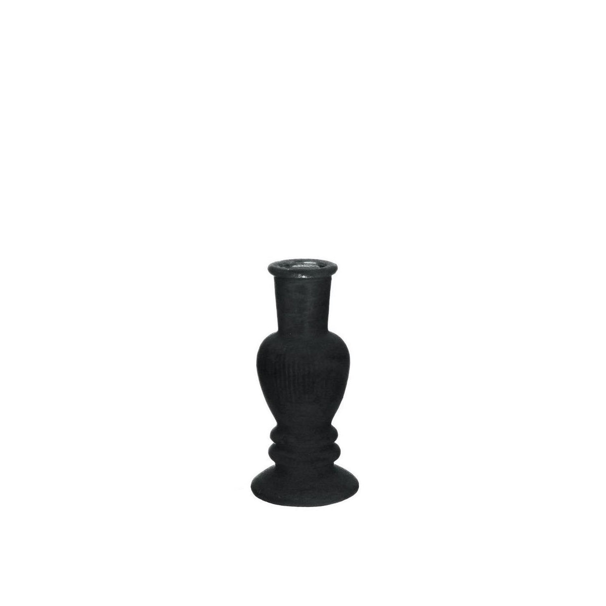 Ideas 4 seasons kandelaar vaas venice velvet zwart ø6cm