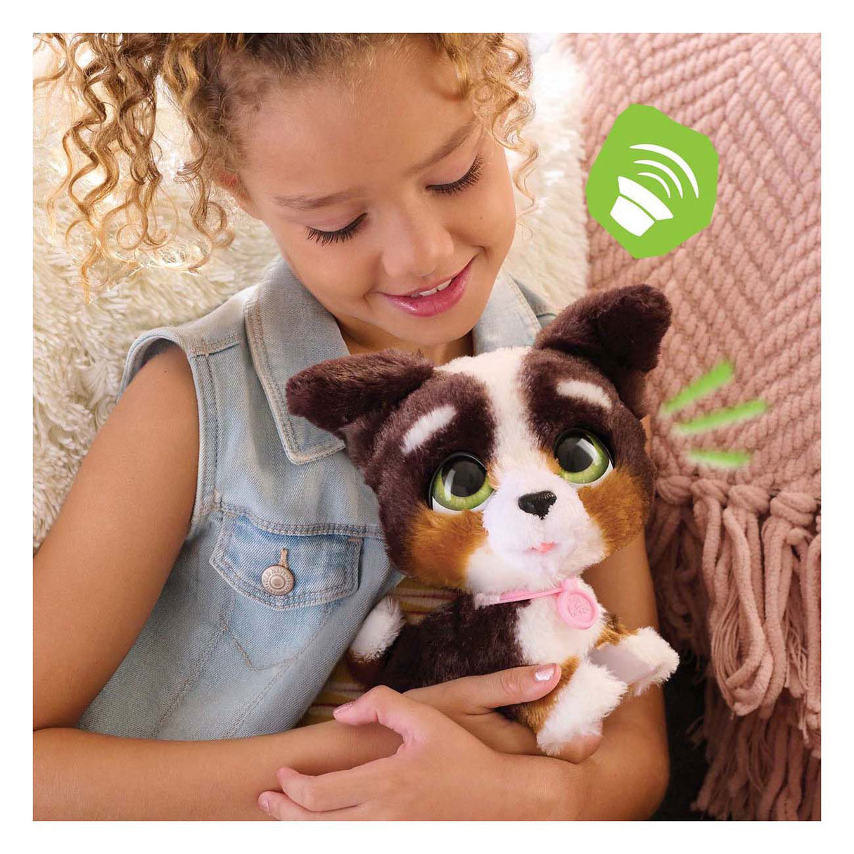 Spectron furreal walk-a-lots bernedoodle interactief dier