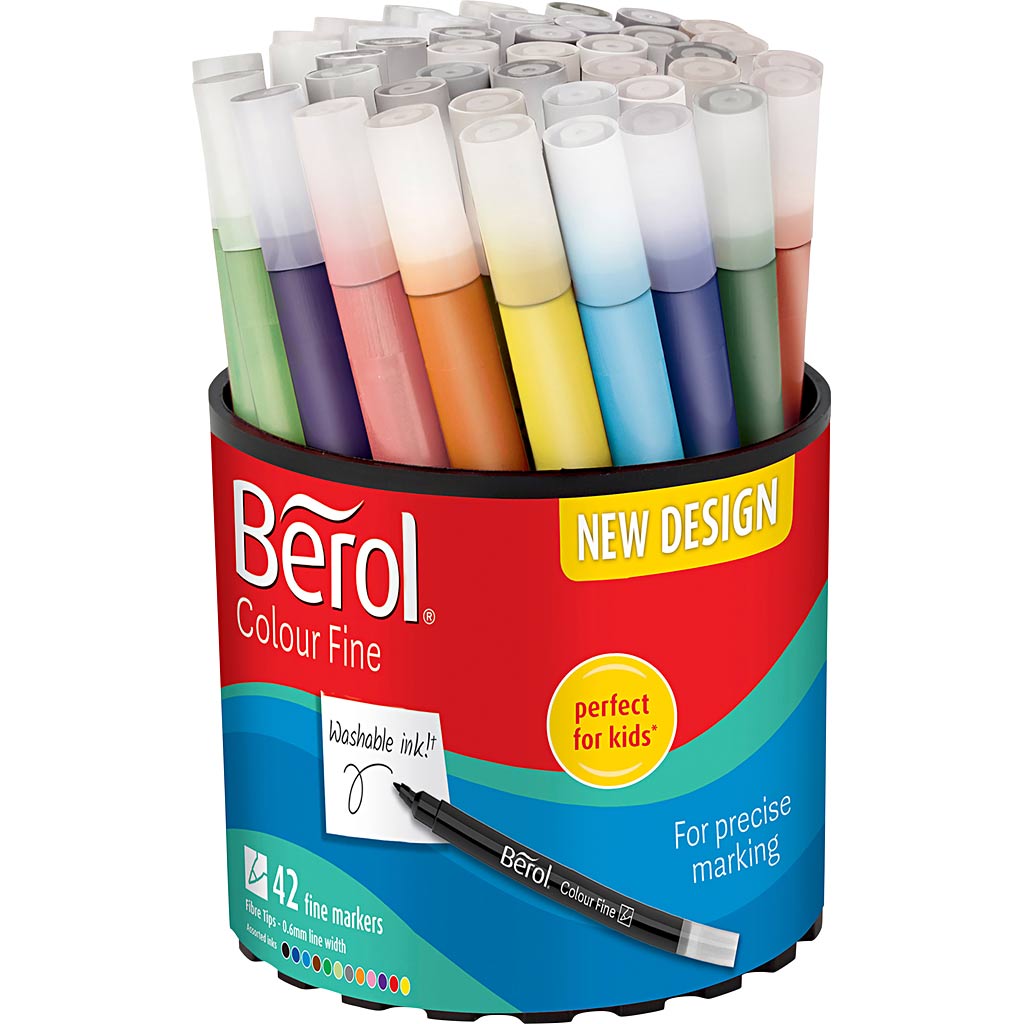 Http: www.cchobby.nl berol-colourfine-d-10-mm-lijndikte-0-3-0-7-mm-diverse-kleuren-42-stuk-1-doosje