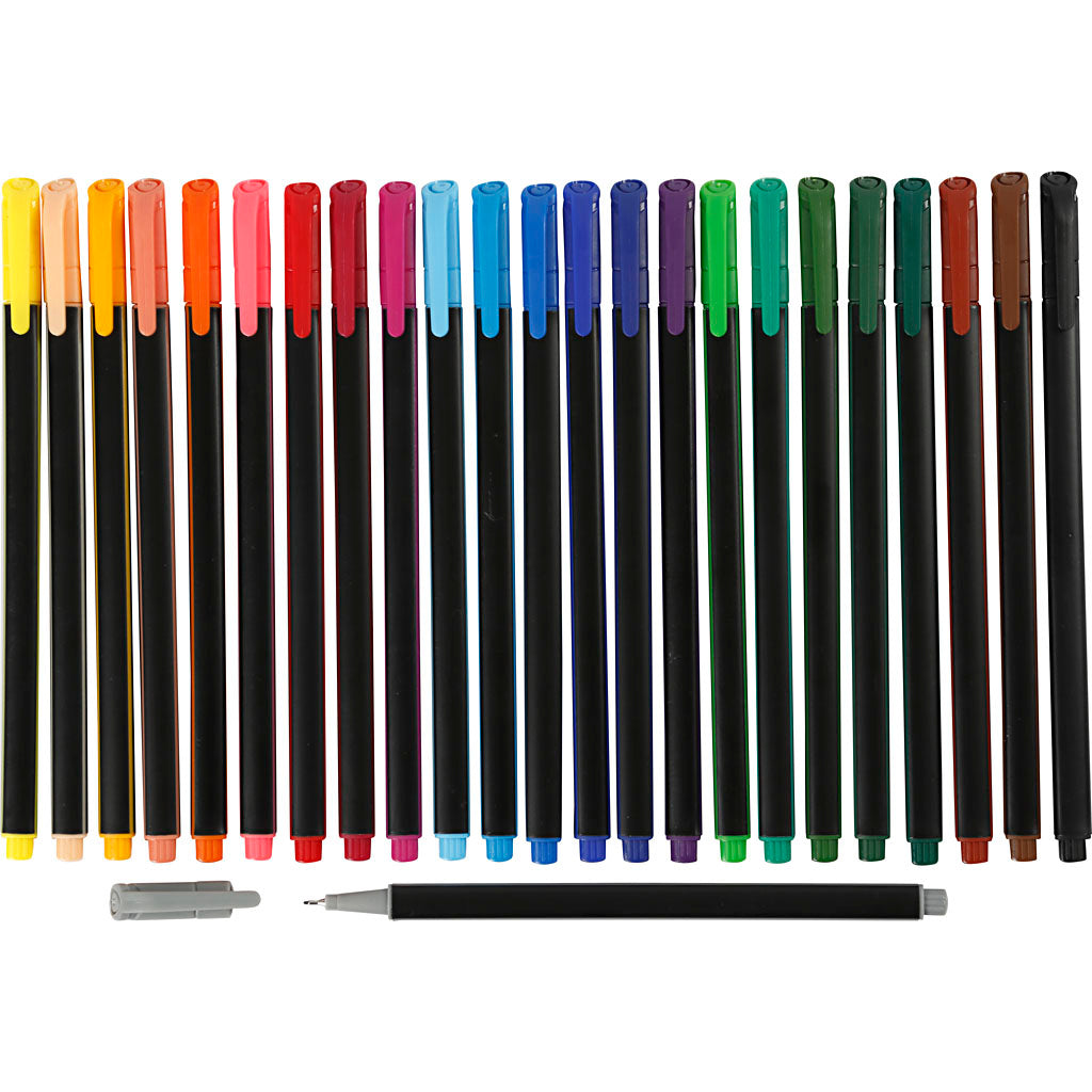 Http: www.cchobby.nl colortime-fineliners-lijndikte-0-6-0-7-mm-diverse-kleuren-24-stuk-1-doos