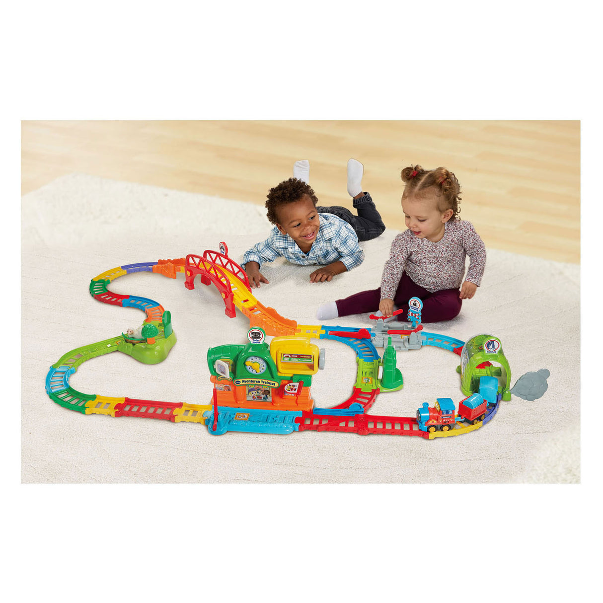 Vtech toet toet auto's - avonturen treinset - incl. lucas locomotief