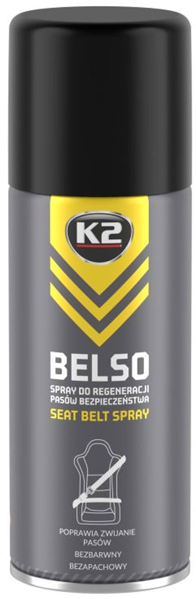 K2 b433 - veiligerheidsgordel herstelspray - 400ml - uv-bescherming - antistatisch