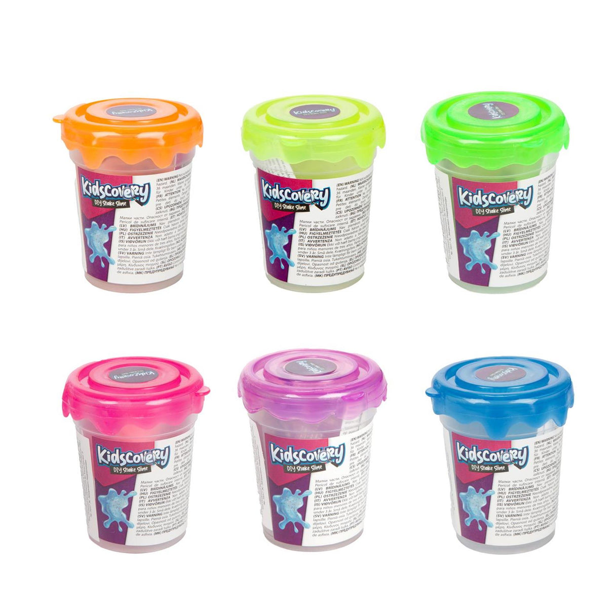 Toi-toys kidscovery maak slijm confetti shake 6 assorti