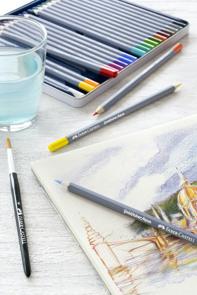 Faber-castell kleurpotlood aquarel - goldfaber - blik 48 stuks - fc-114648