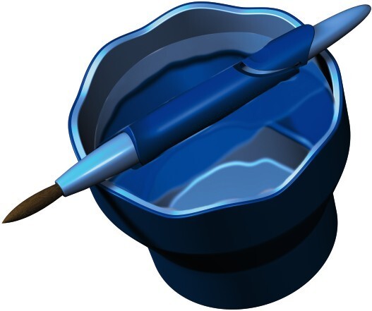 Faber-castell watercup - clic go - blauw - fc-181510