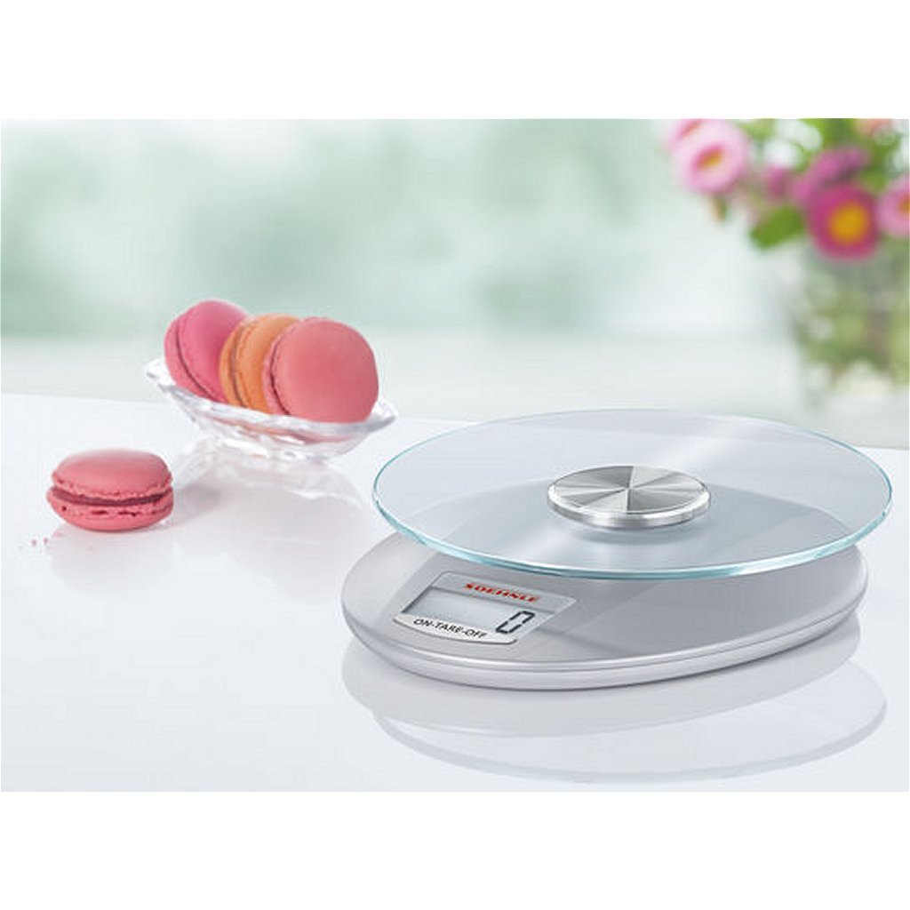Soehnle keukenweegschaal roma - digitaal - 1 gram nauwkeurig - tot 5 kg - zilver
