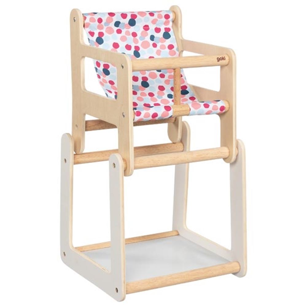 Goki poppenkinderstoel met tafel, 2in1. 3+