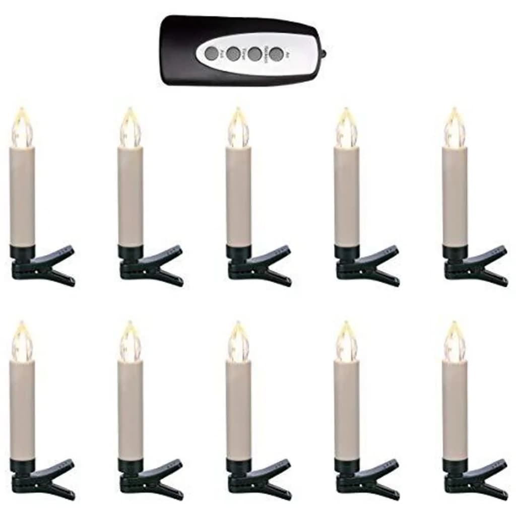 Hi minikaarsjes 20 st draadloos led met afstandsbediening
