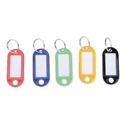 Sleutelhangers viking 5 x 2,2 x 0,3 cm kleurenassortiment 50 stuks