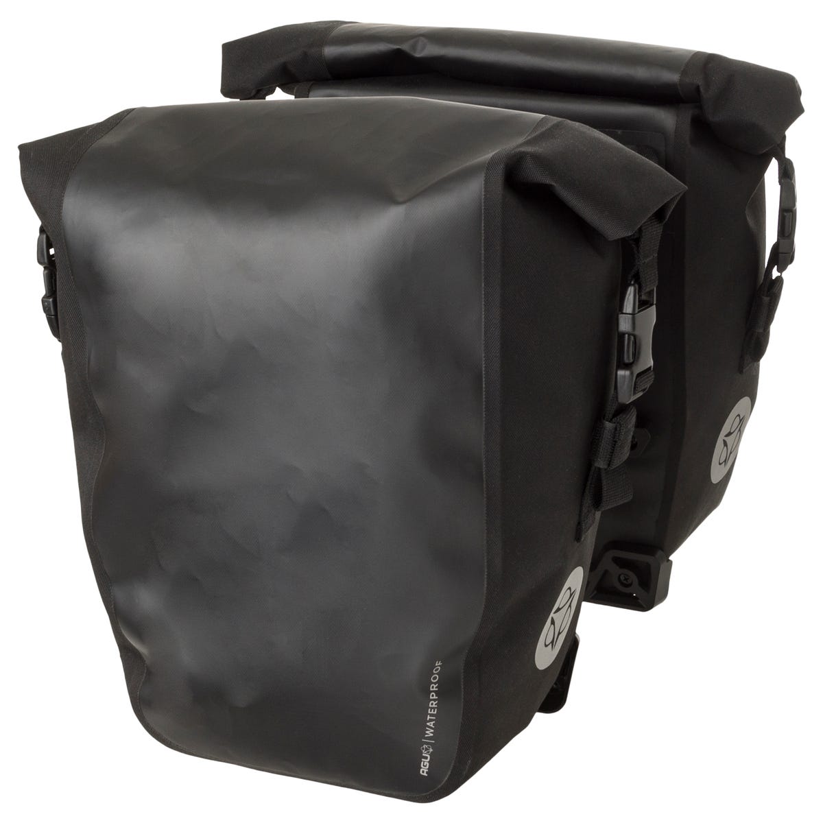 Agu clean dubbele fietstas shelter click'ngo medium mik black
