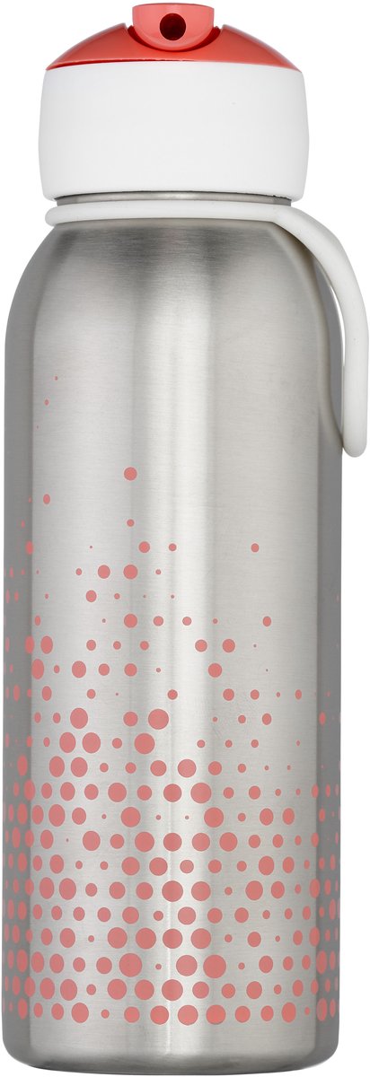 Mepal isoleerfles flip-up campus - 350 ml - 12 uur koud 4 uur warm - drinkfles met rietje voor kinderen - pink
