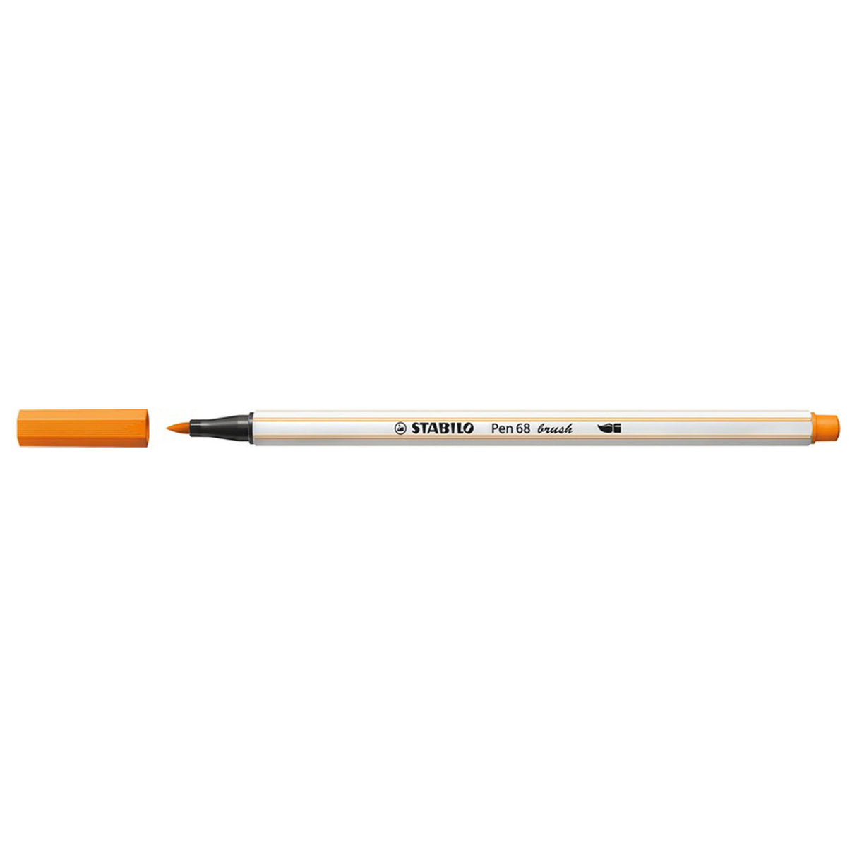 Stabilo pen 68 brush - viltstift - oranje (54)