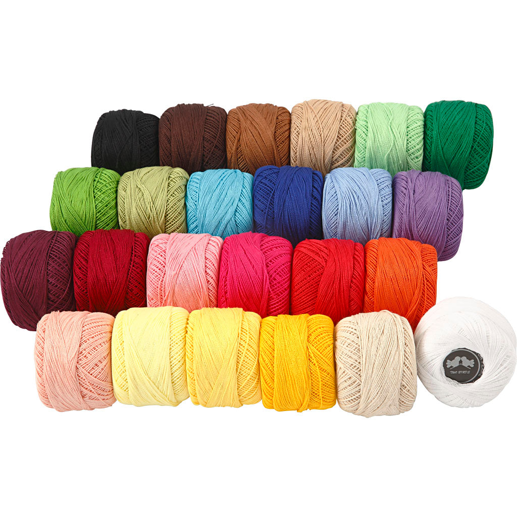 Creativ company http: www.cchobby.nl mercerised-katoengaren-diverse-kleuren-24x20-gr-1-doos