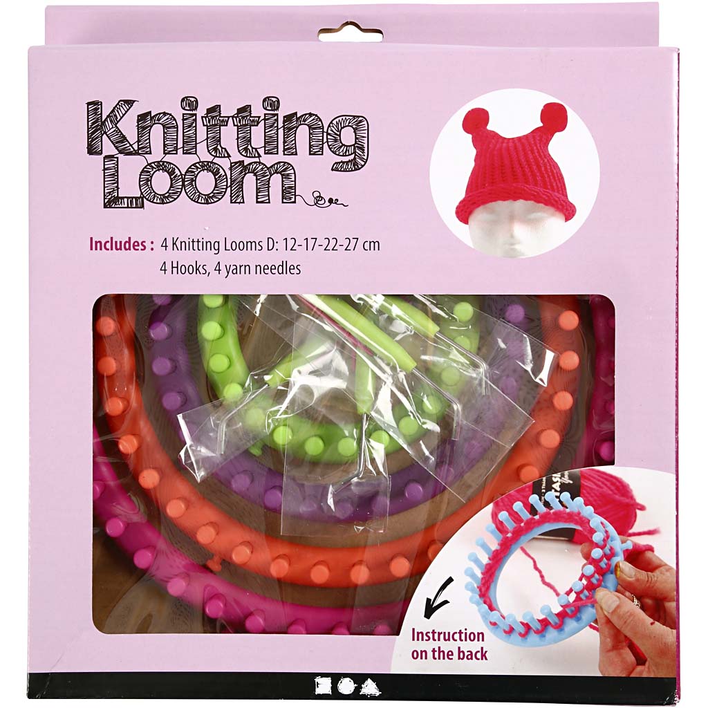 Creativ company http: www.cchobby.nl knitting-loom-d-12-17-22-27-cm-1-set
