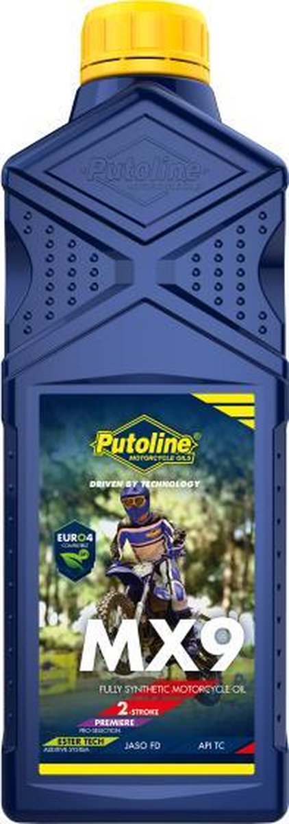 Putoline mx9 ester-tech vol-synthetische 2-takt motocross enduro mengolie
