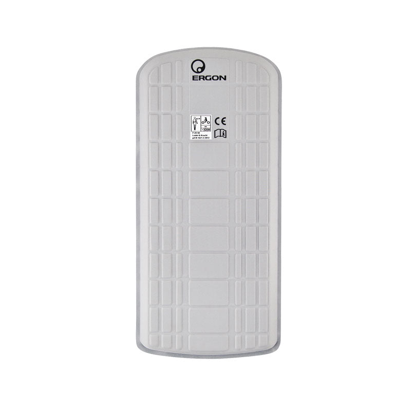 Ergon Rugprotector BP100 - Grijs - Polyester - UCI Enduro - Compact ontwerp - Flexibel - Ademend 3-laags schuim EPS