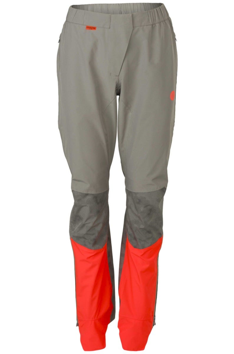 Tech regenbroek commuter dames hi-vis reflectie hi vis rood