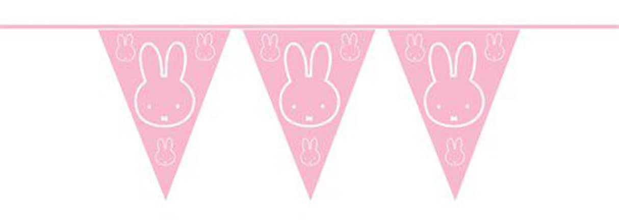 Haza vlaggenlijn pe nijntje baby roze 10m