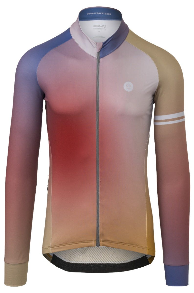 Gradient fietsshirt lange mouwen performance heren