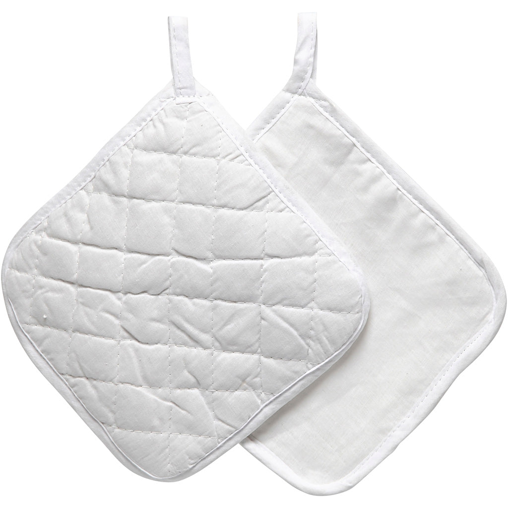 Creativ company http: www.cchobby.nl pannenlappen-afm-20x20-cm-145-gr-wit-4-stuk-1-doos