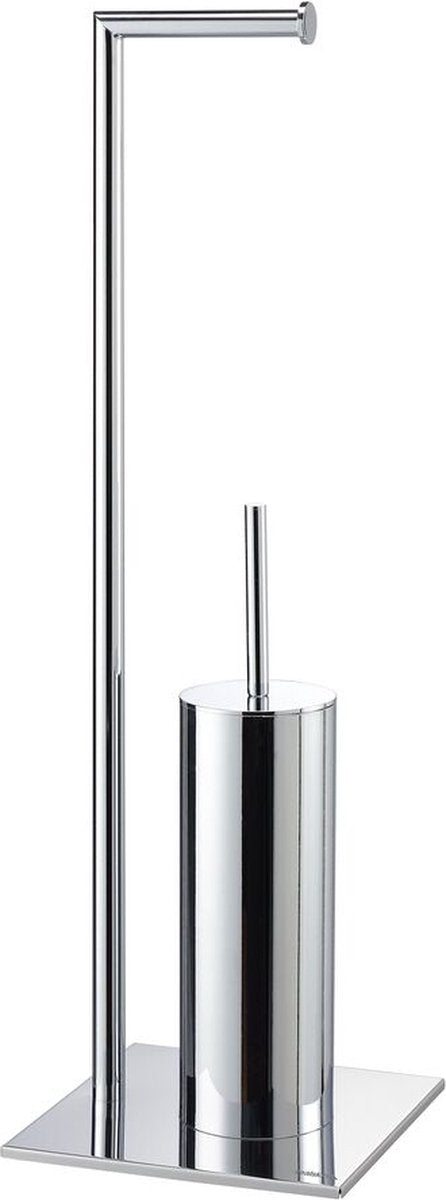 Sealskin tube - toiletbutler - toiletborstel met houder siliconen - vrijstaand - chroom