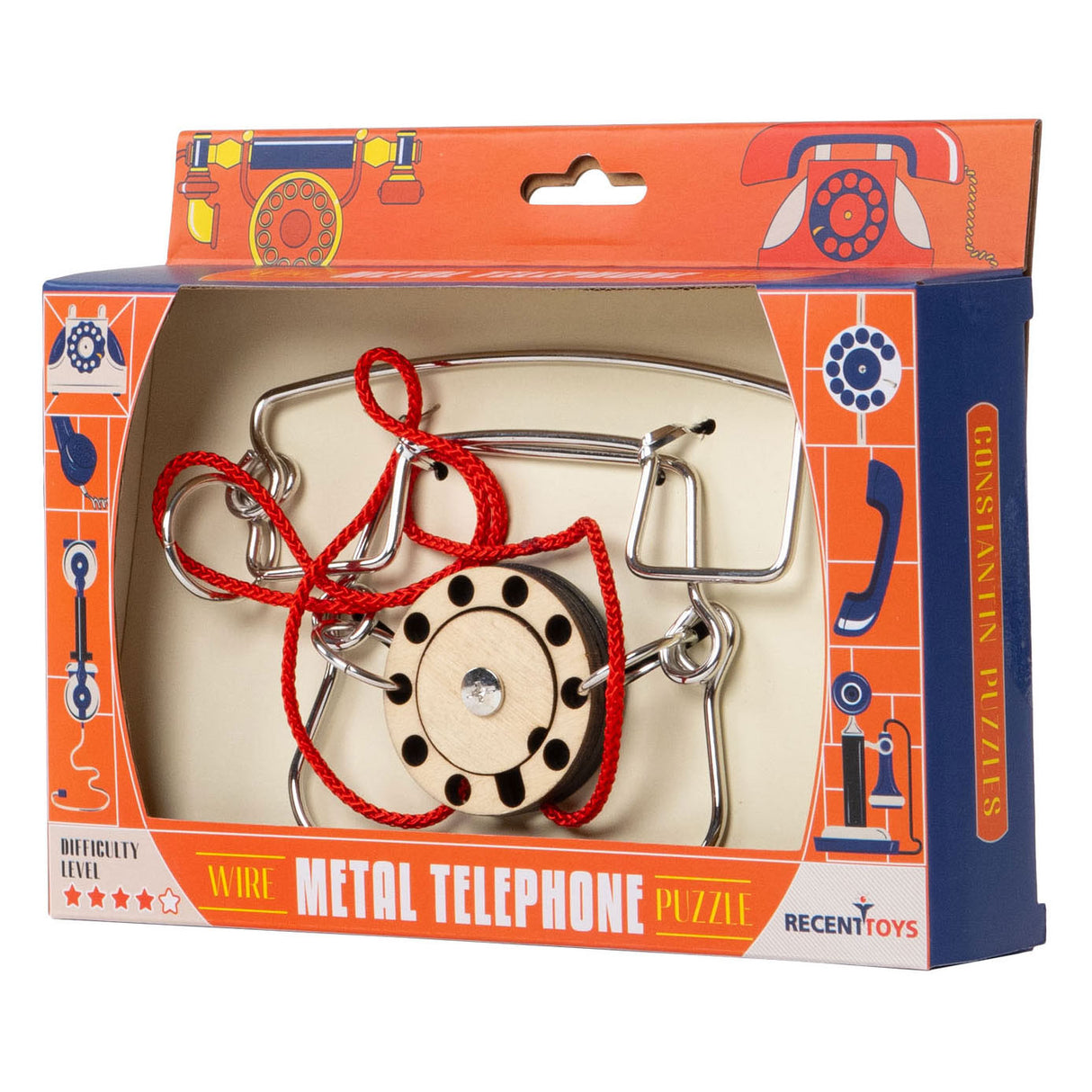 Recent toys denkspel puzzel metal phone