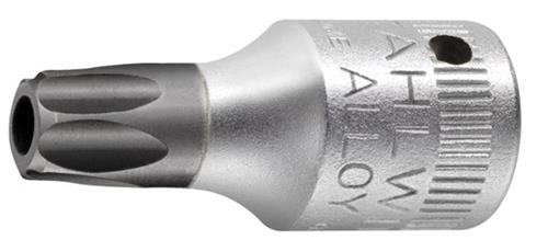 Stahlwille dop torx 1 4 -t40 met boorgat