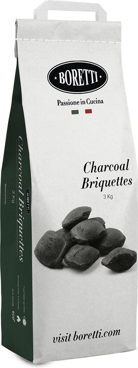 Boretti bbq houtskool briketten - brandduur 3 a 3,5 uur