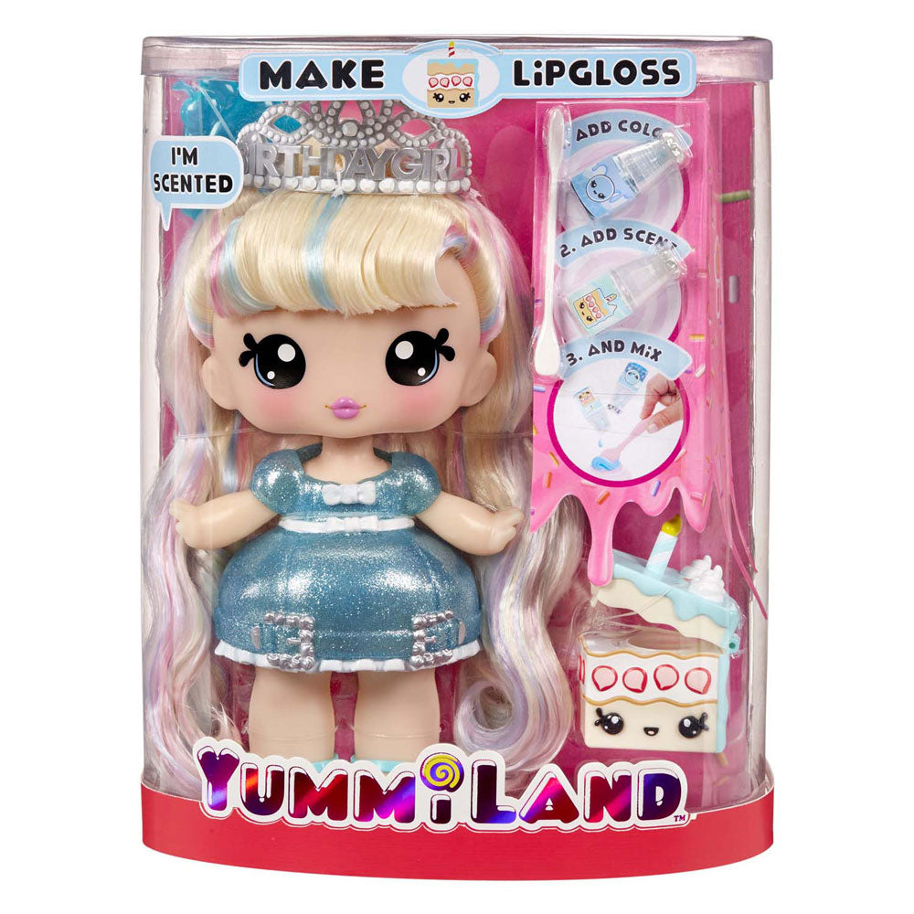 Yummiland pop met lipglossdiertje - callie birthday cake