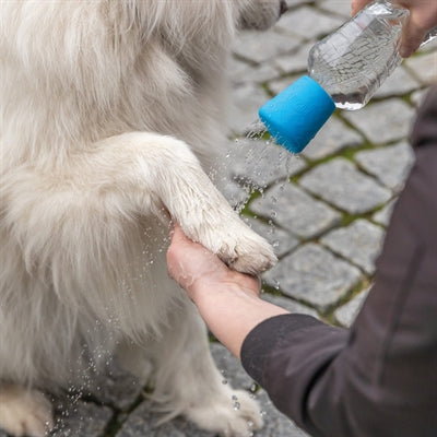 Trixie mobiele hondendouche voor petfles blauw