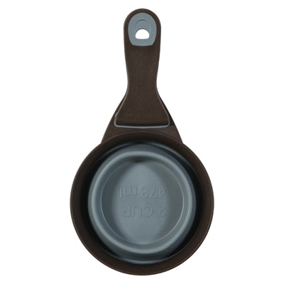 Zolux voerschep 2 in 1 schep afsluitklem silicone grijs
