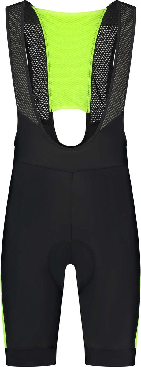 Rogelli tyro ii korte fietsbroek - met bretels - heren - geel, zwart - maat s