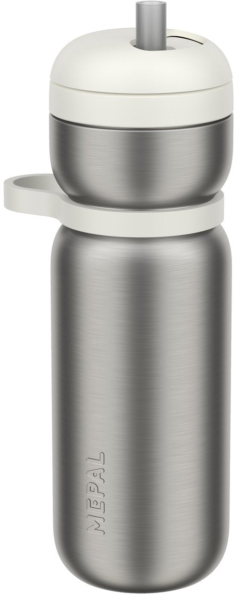 Mepal isoleerfles twist sport - 600 ml - twist en drink - lekdicht en geïsoleerd: 6u warm. 10u koud - vaatwasmachinebestendig - drinkflessen - ceramic white