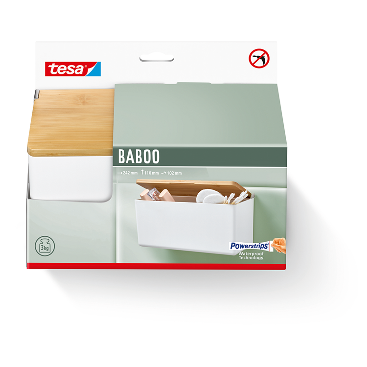Tesa 1072298 - baboo opbergbox m | 2 stuks