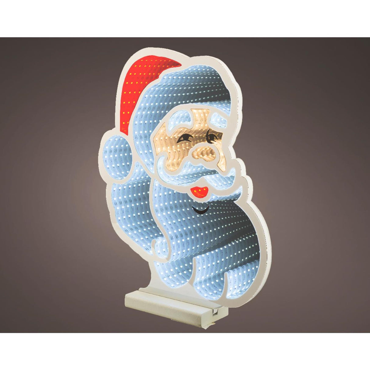 Lumineo infinity lights kerstman 28x30x30cm multikleur