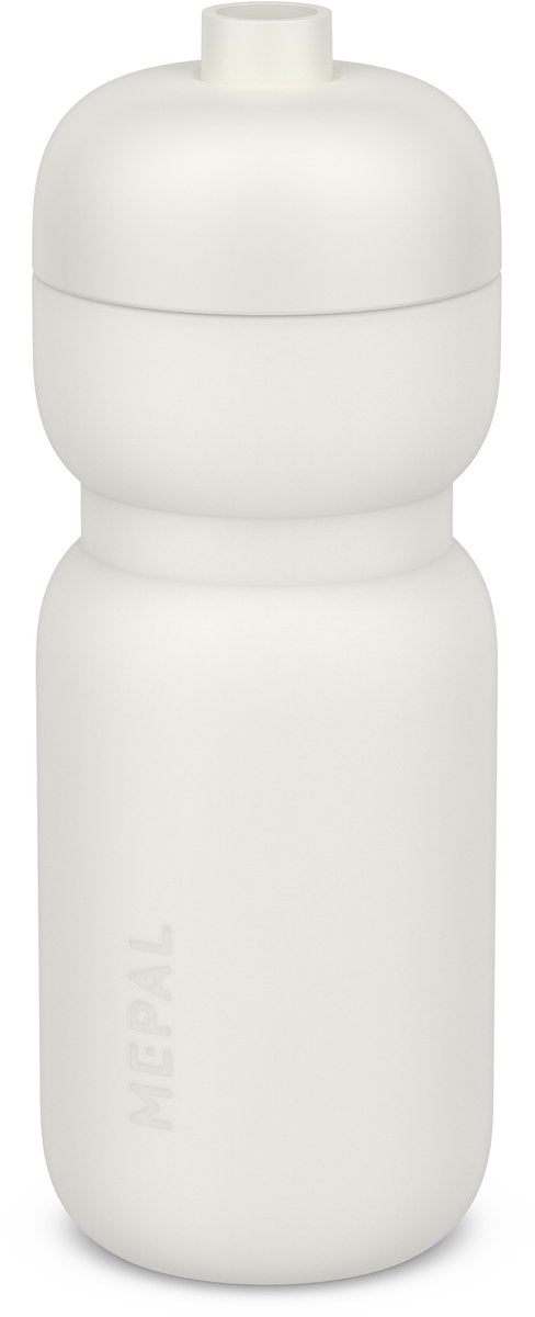 Mepal bidon squeeze sport - 600 ml - knijp en drink - lekdicht ventiel - vaatwasmachinebestendig - drinkflessen - ceramic white